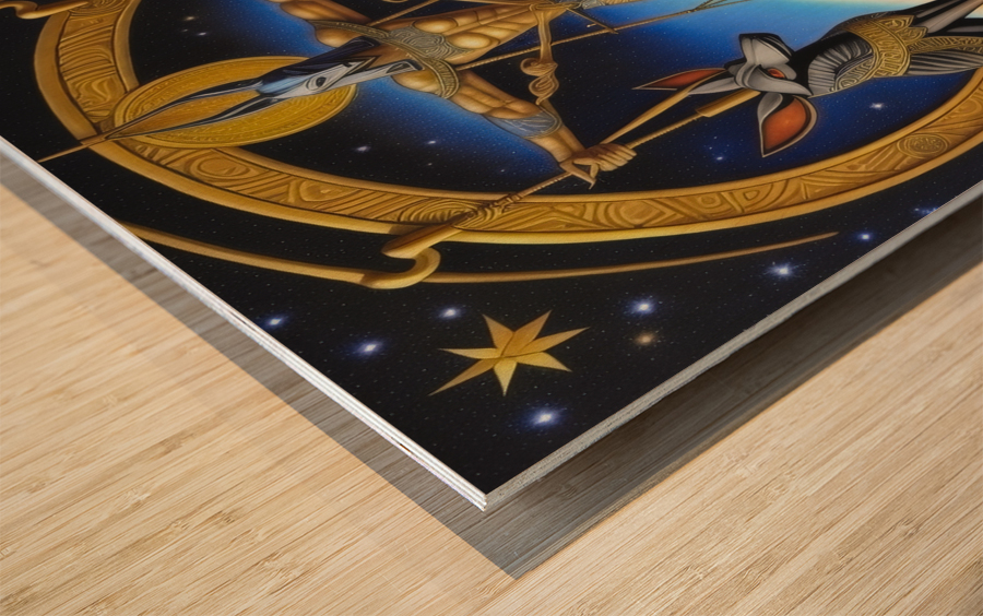 Judgement by Anubis Wood print