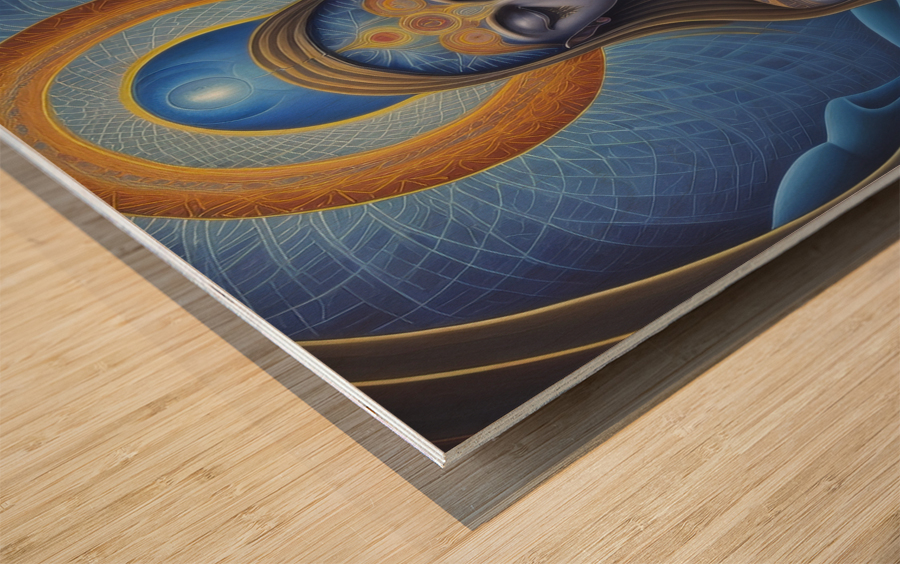 meditation4 Wood print