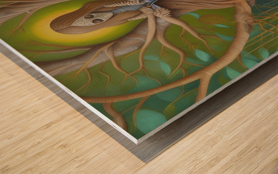 Cutting the Deadwood Wood print