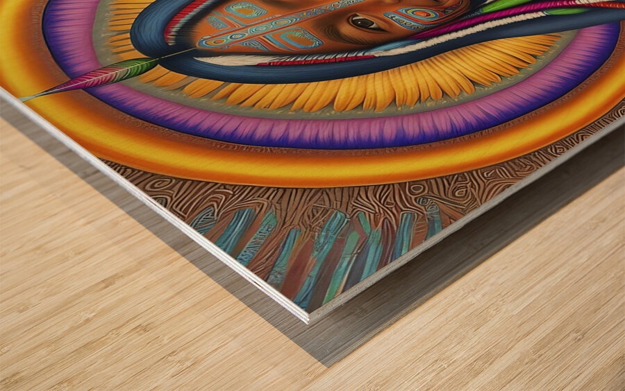 Nurturing Children Wood print