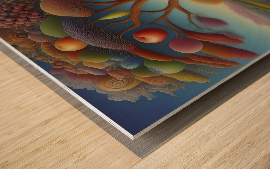 middle school47 Wood print