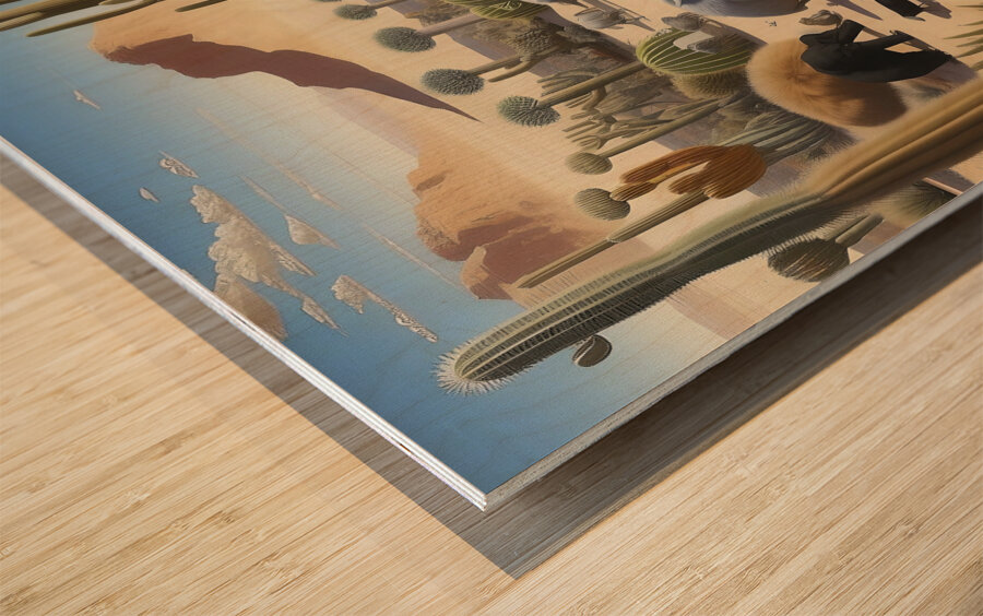 middle school46 Wood print