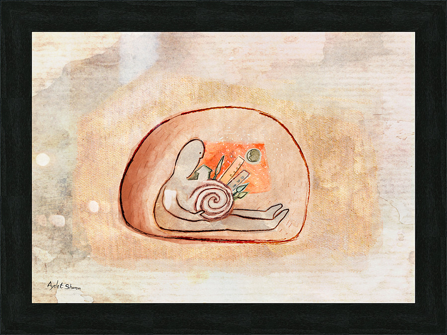 Inside me Picture Frame print