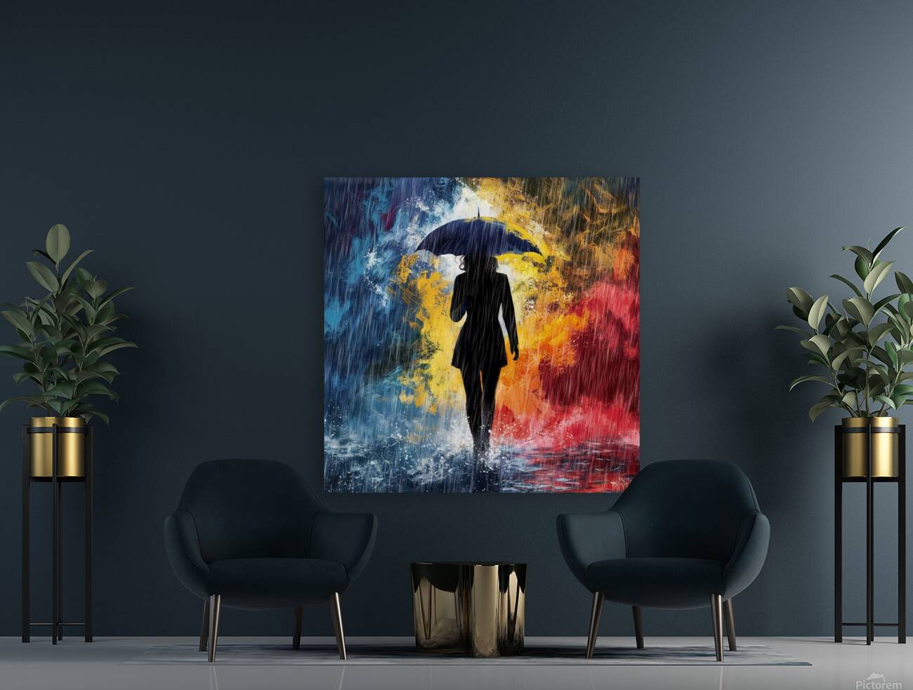 a striking abstract artwork byt mann nyc featurin Reproduction