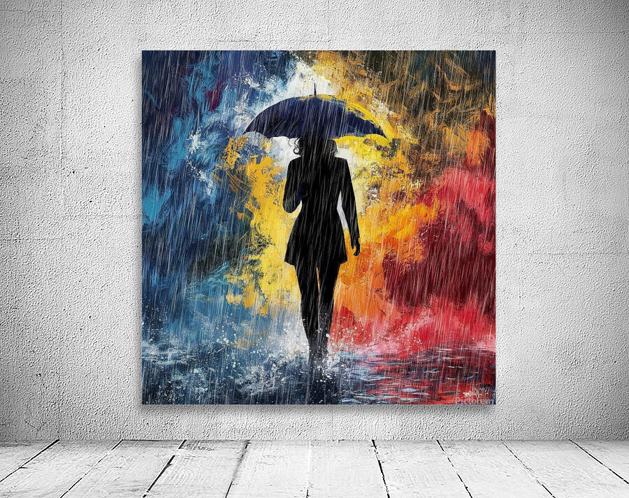 a striking abstract artwork byt mann nyc featurin Wall Preview