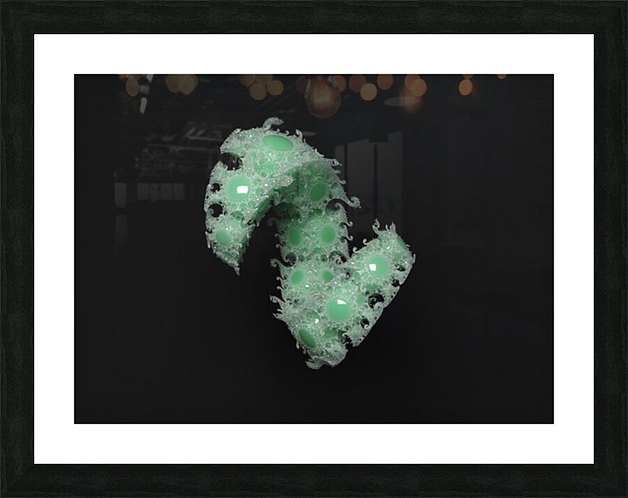 Klein Jade square Picture Frame print