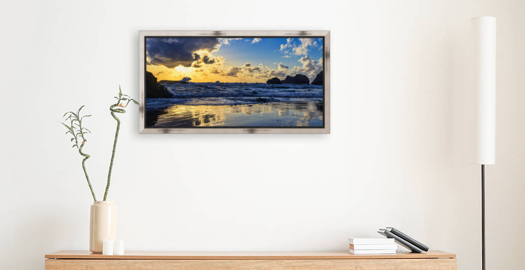 Sunset on Tunnel Beach   Full 1 by Radd Icenoggle