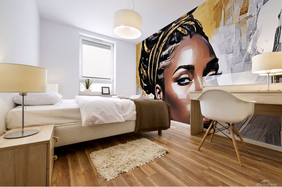 Golden Glamour Mural print