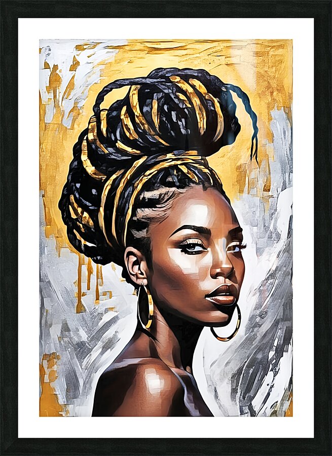 Golden Glamour Picture Frame print