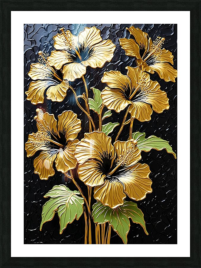Golden blossom  Picture Frame print