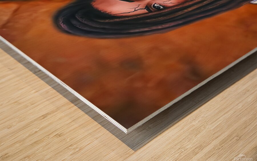 Cracked Elegance Wood print