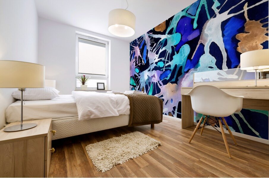 color splashes 1 Mural print