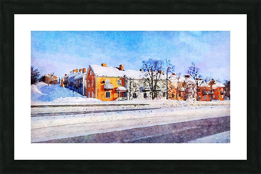 winter aq33 Picture Frame print