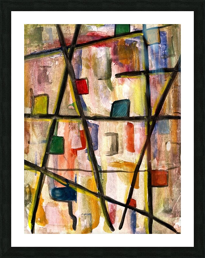 abstract 100 Picture Frame print