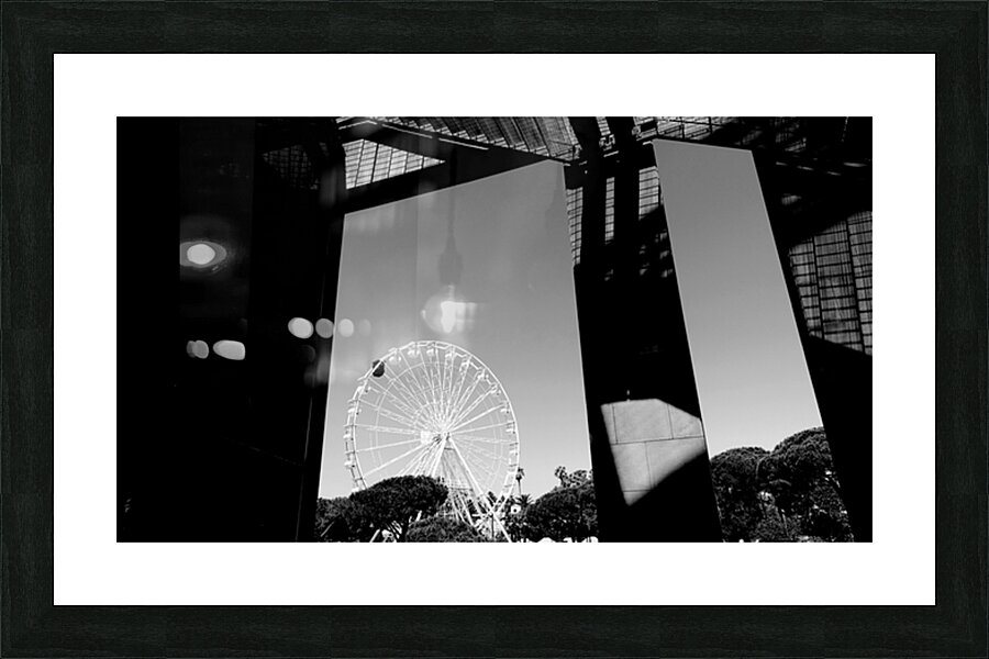 ruota bw Picture Frame print