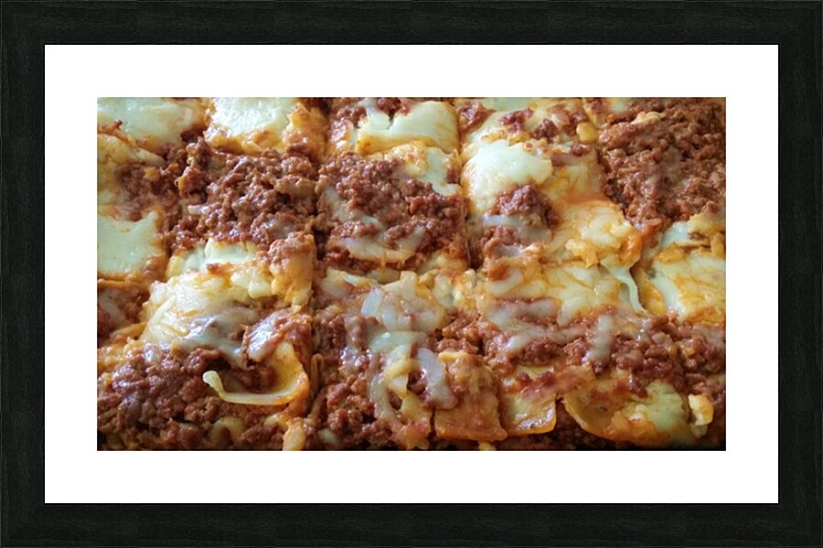lasagna Picture Frame print