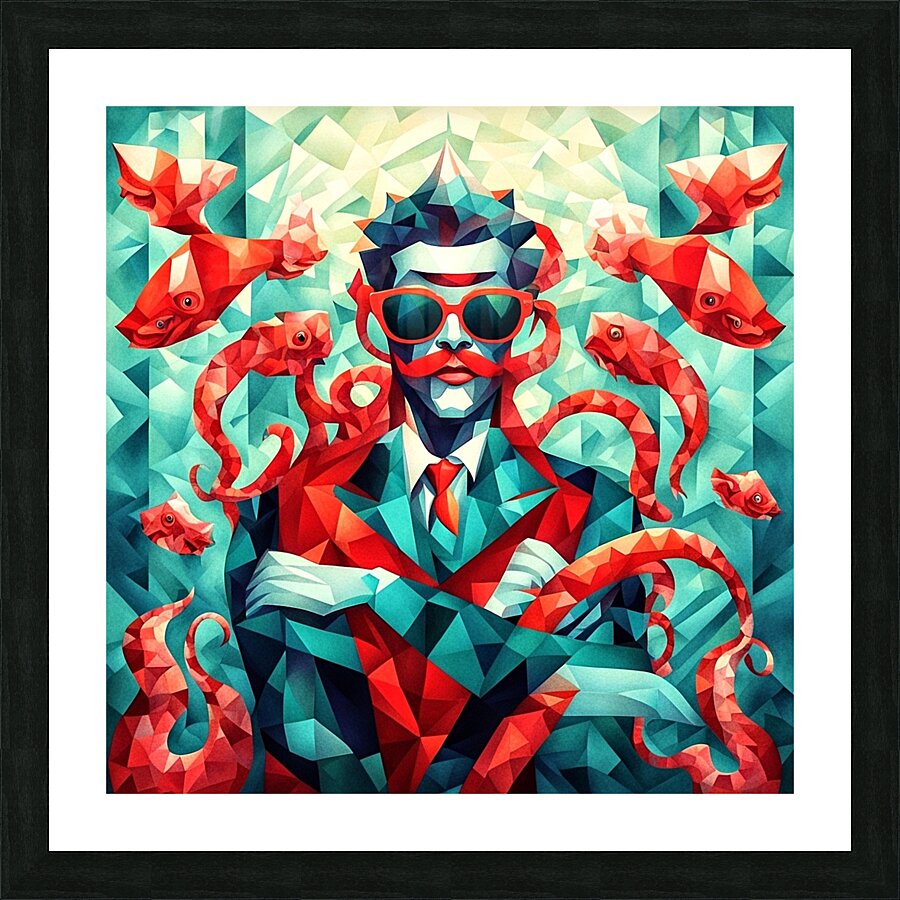 Oh Man Ai  Picture Frame print