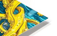 Gold Octopus Ai  HD Metal print