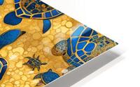 Golden Turtles Speeding Ai  HD Metal print