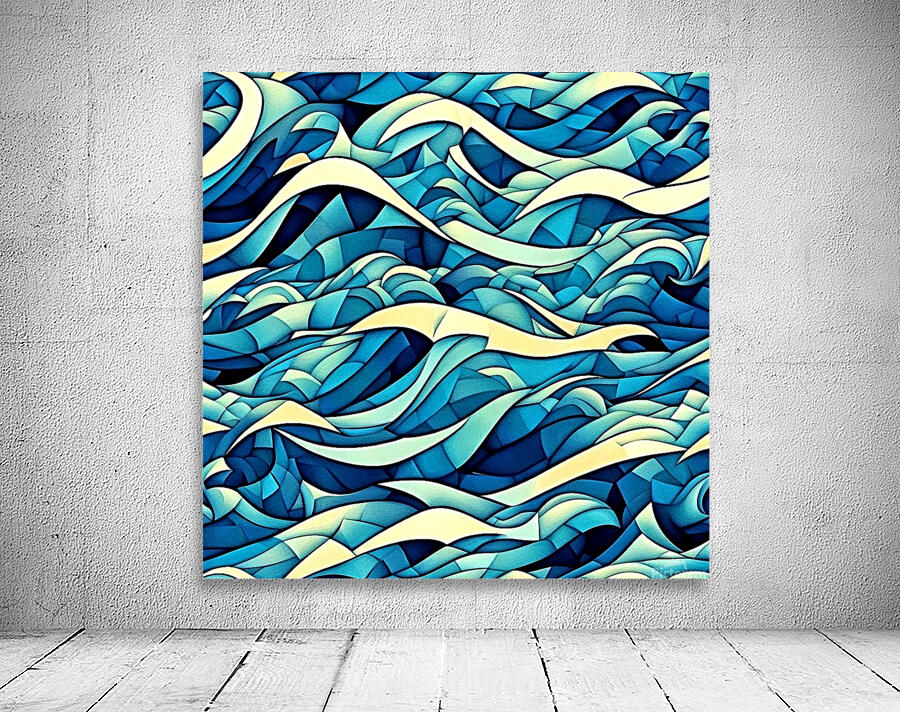 Waves Au Deux Ai  Wall Preview