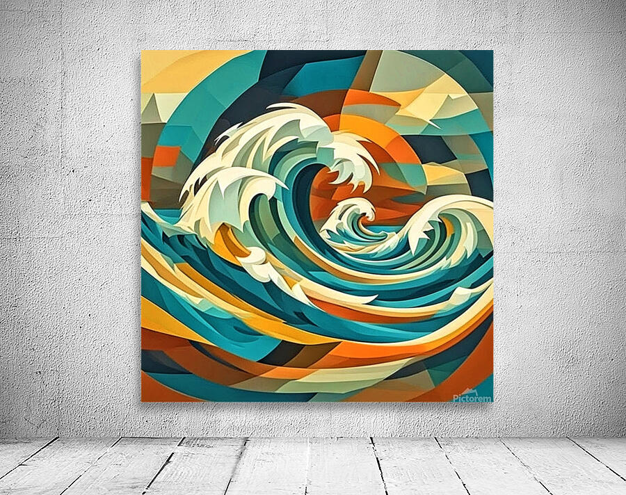 Wavy Waves Ai  Wall Preview