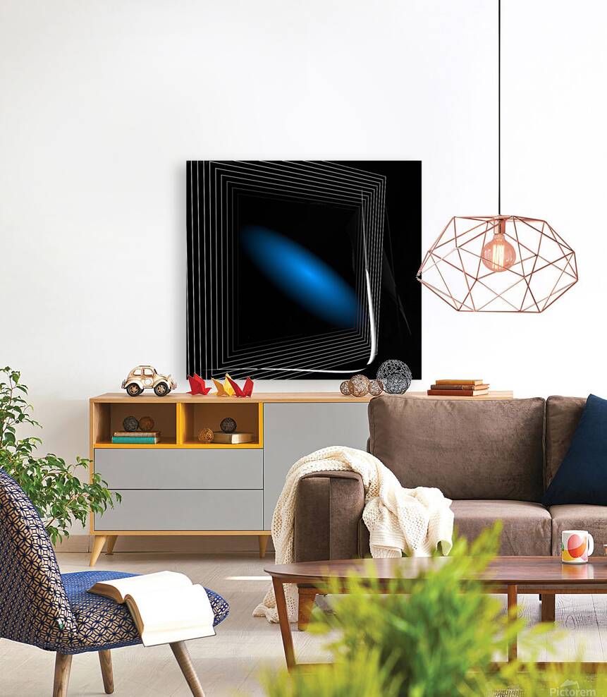 Black Blue and White  Reproduction