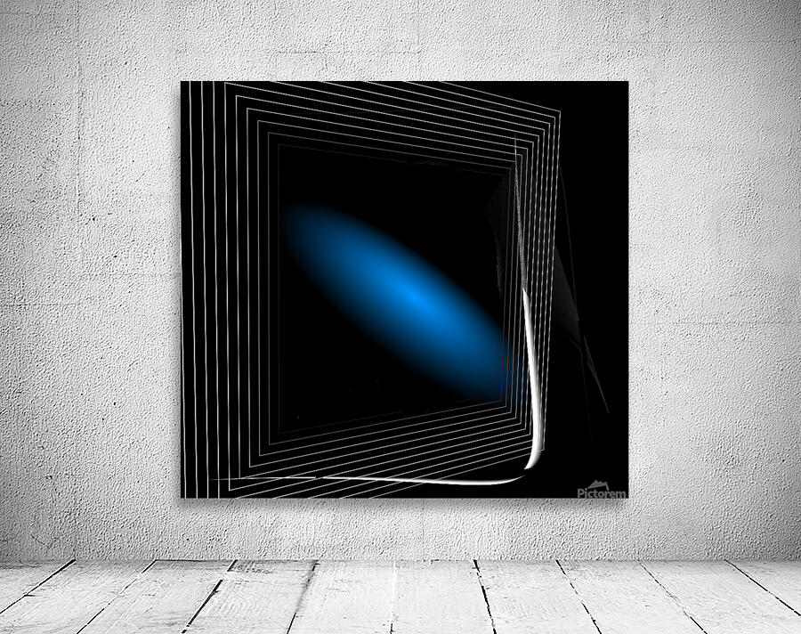 Black Blue and White  Wall Preview