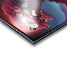 the ethereal beauty of a mystical landscape under the red moonlight Acrylic print