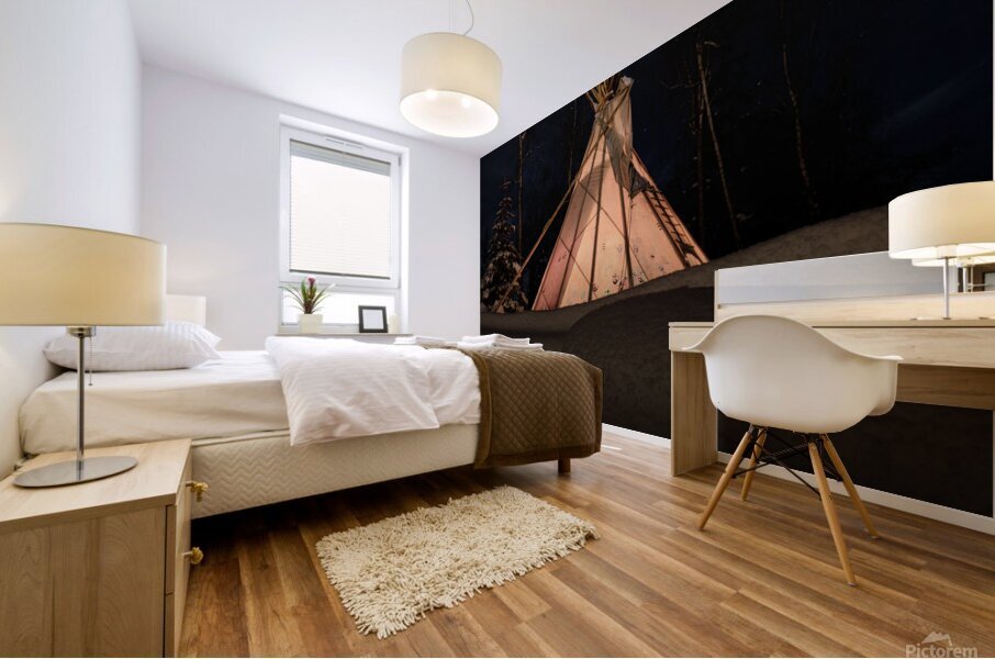Tims Tipi Mural print