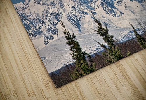 Denali on a bright blue day Bruce Brown puzzle