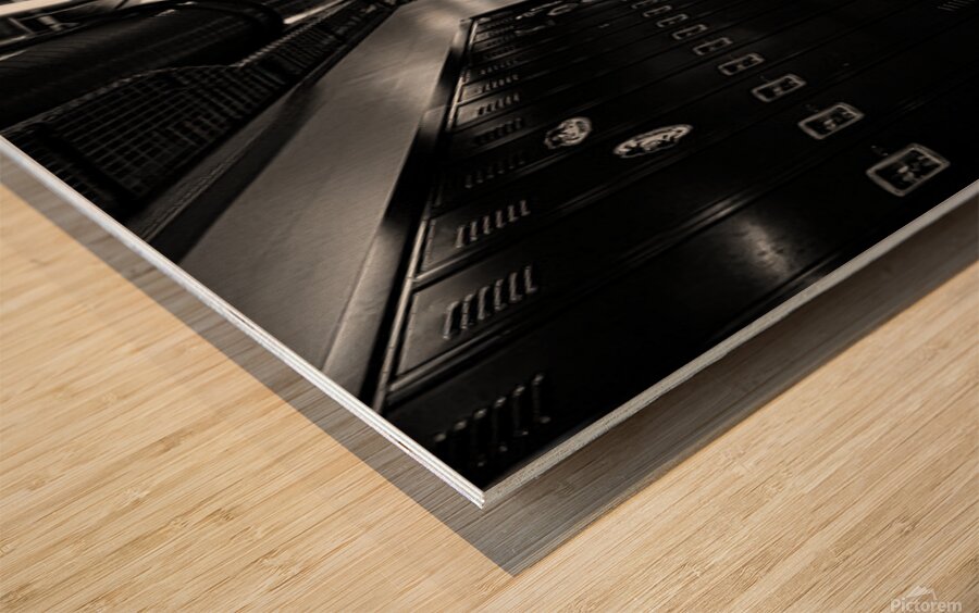 Empty Hallway Wood print