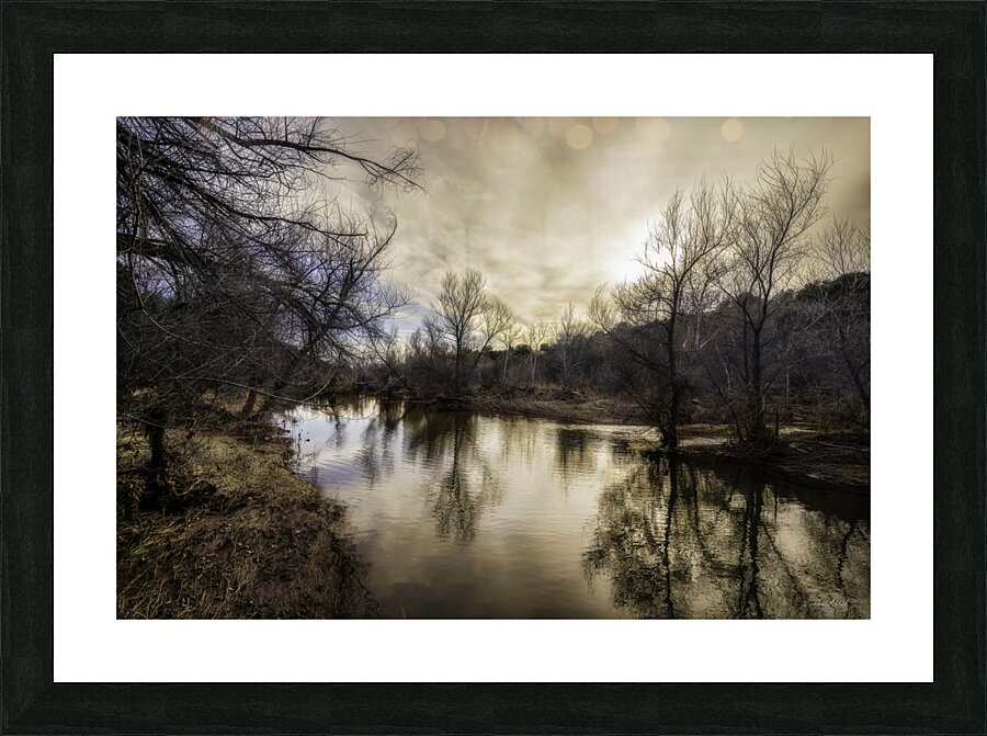 Winter Reflections on Dry Beaver Creek Picture Frame print