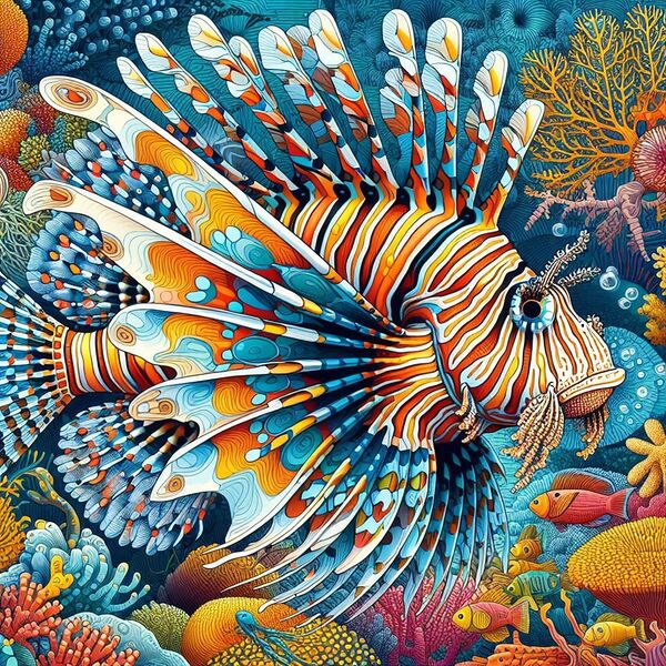 Lion Fish Digital Download