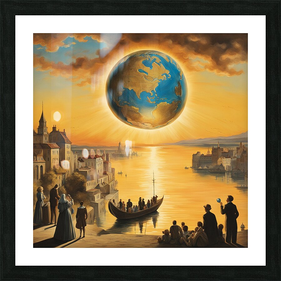 Earth Visits Other Planets Picture Frame print
