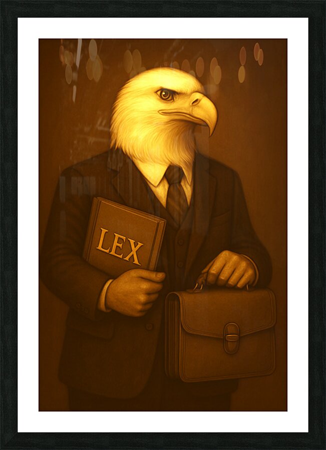 LEGAL EAGLE Picture Frame print