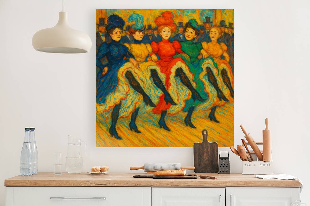 Can Can Dancers Reproduction