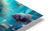 Merfolk couple HD Metal print
