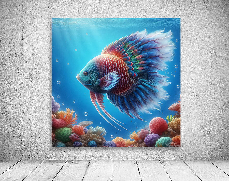 Feather Fish Wall Preview