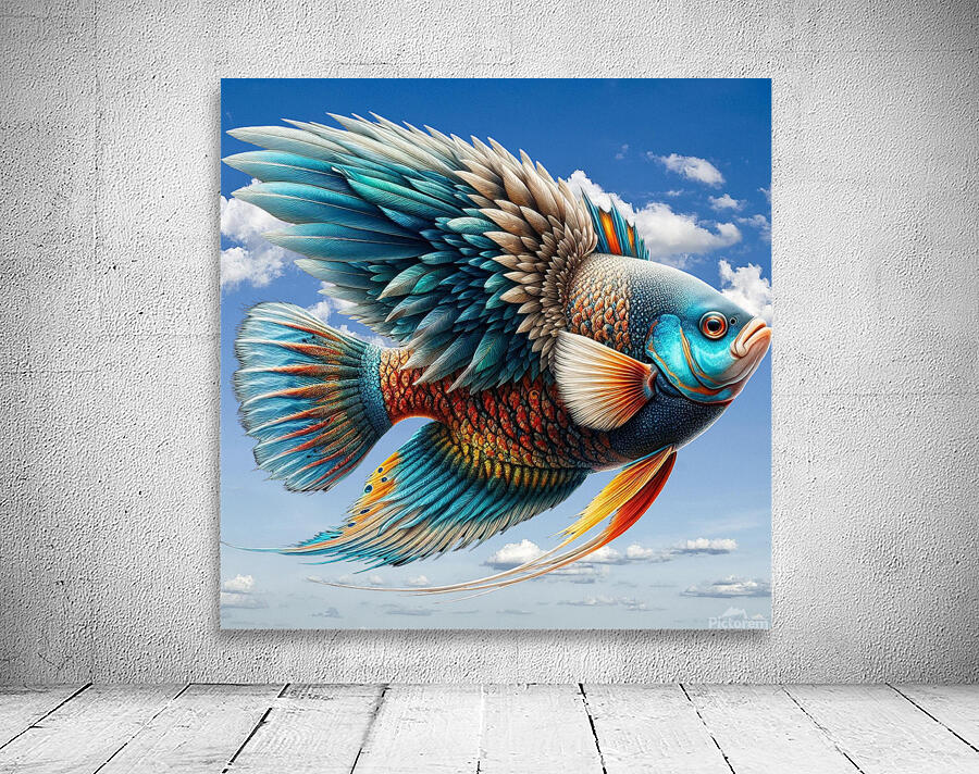 Bird Fish  Wall Preview