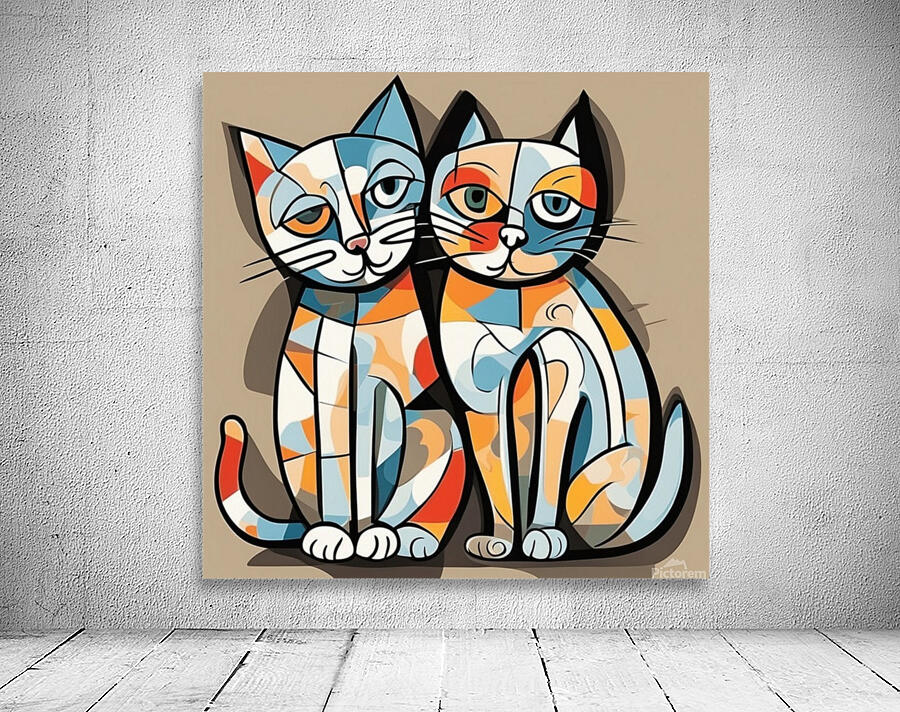 Cubist Cats Wall Preview