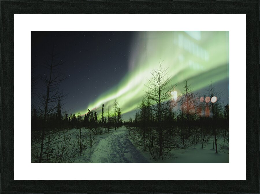 Illuminated by the Northern Lights Picture Frame Printing
