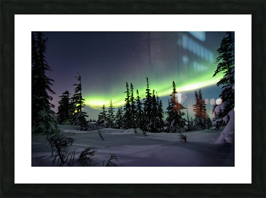 Dancing Skies beyond the Treeline 1 Picture Frame Printing