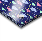 SEAMLESS PATTERN WITH STARS AND CLOUDS Acrylic print