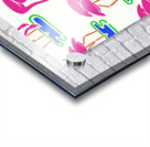 SEAMLESS PATTERN WITH FLAMINGOS Acrylic print