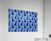 SEAMLESS PATTERN WITH DOLPHIN Acrylic Print