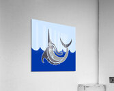 MARLIN JUMPING Acrylic Print