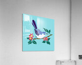 BIRD ON BRANCH Acrylic Print