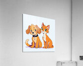 FRIENDSHIP BETWEEN DOG AND CAT Acrylic Print