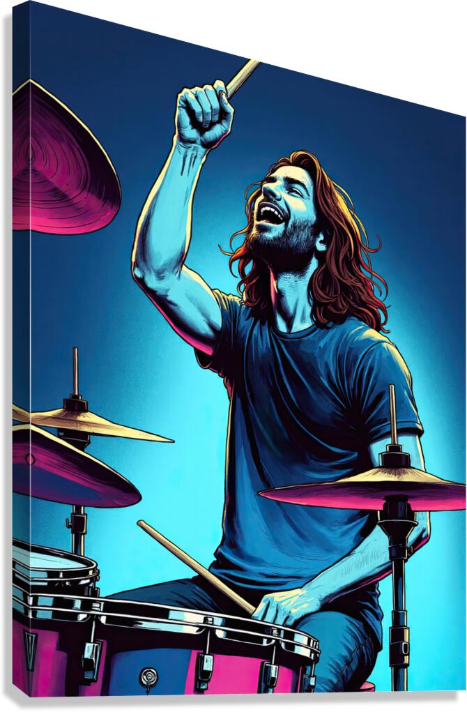 ROCK MUSIC Canvas Print