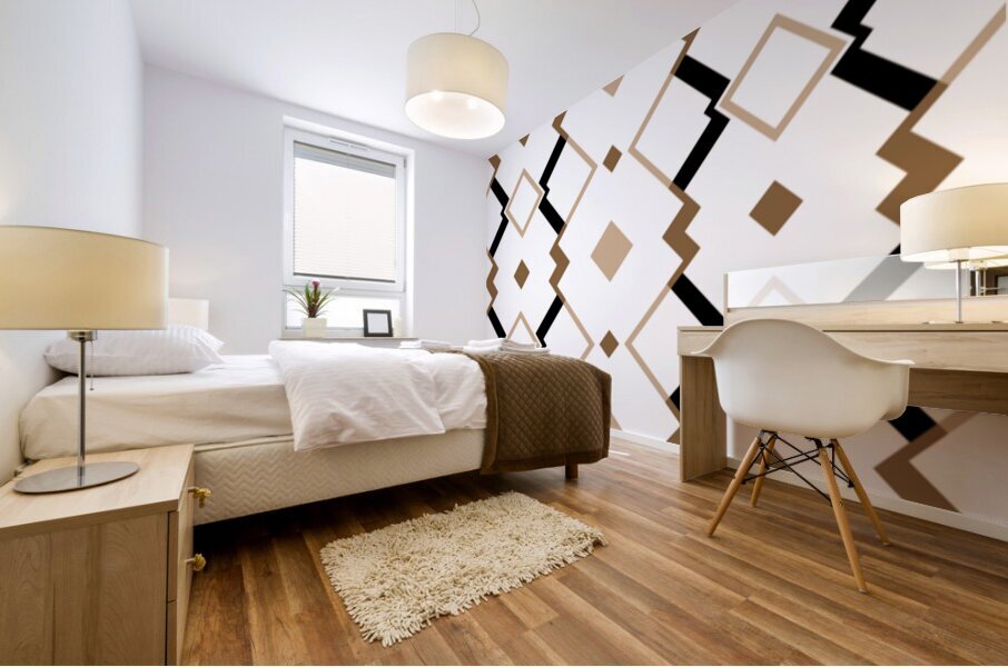 SEAMLESS GEOMETRIC HORIZONTAL PATTERN 4 Mural print